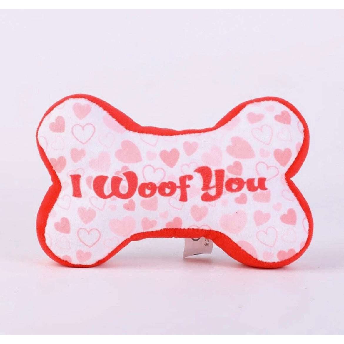 I Woof You Bone Plush Toy