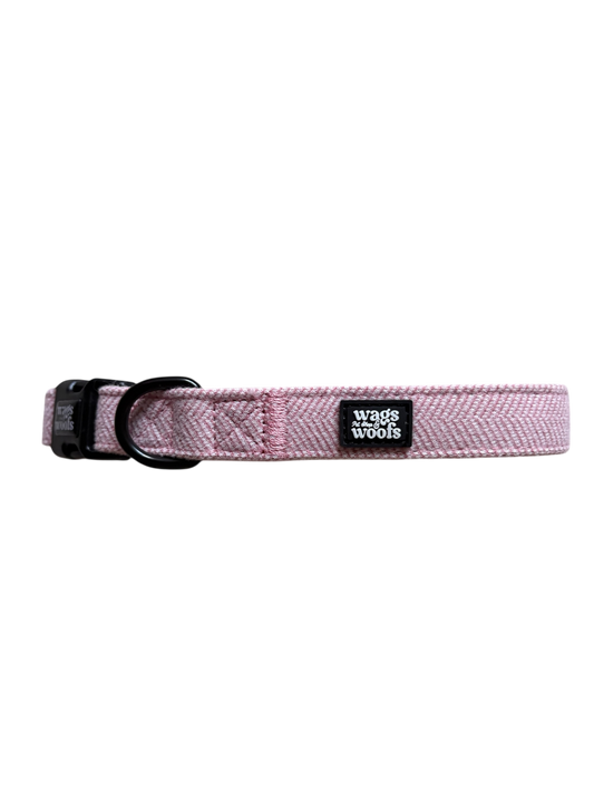 Pink Tweed Collar