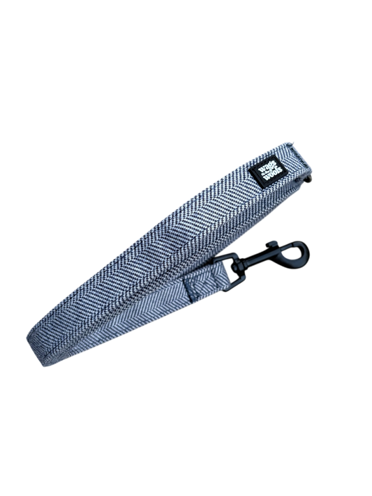 Navy Tweed Dog Lead