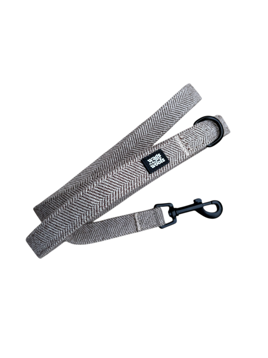 Brown Tweed Dog Lead