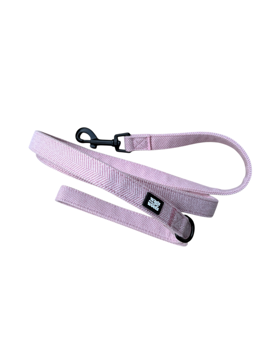 Pink Tweed Dog Lead