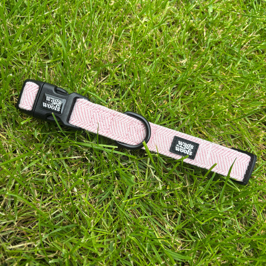 Pink Tweed Collar