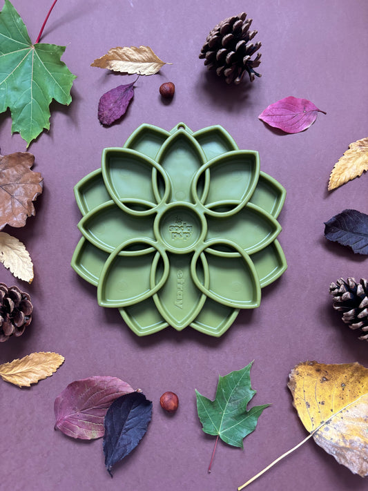 Green Mandala Design Tray