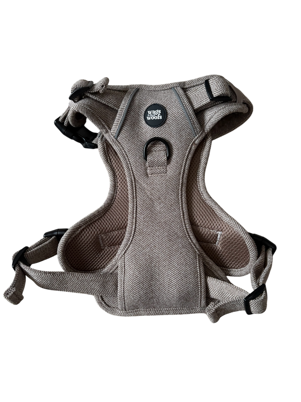 Brown Tweed Adjustable Harness