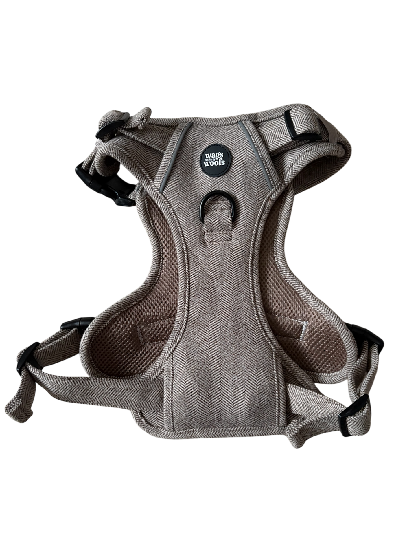 Brown Tweed Adjustable Harness