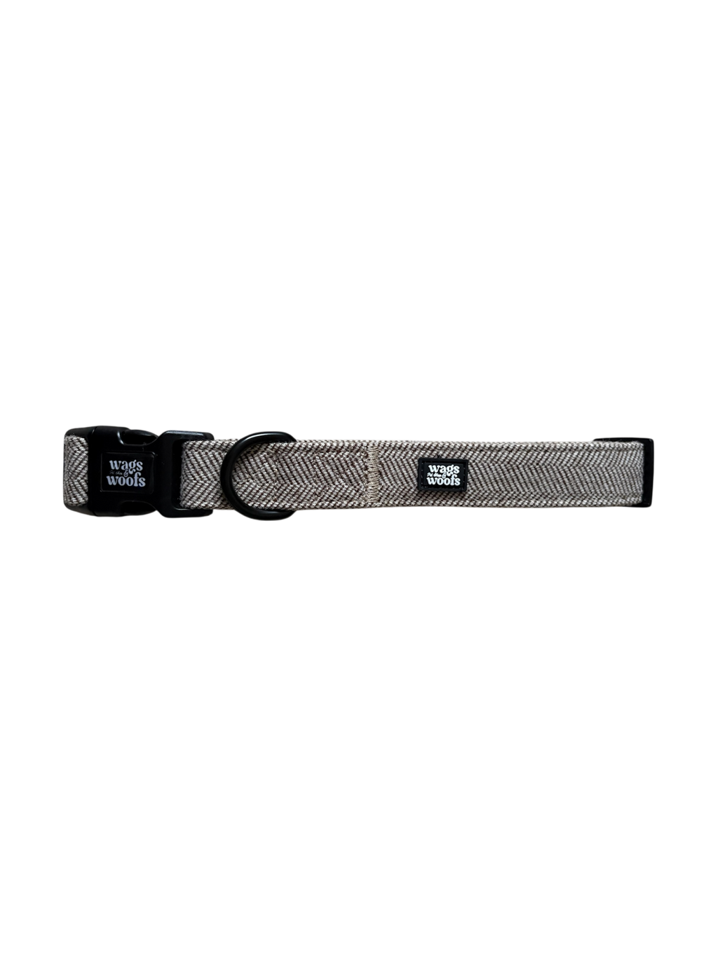 Brown Tweed Dog Collar