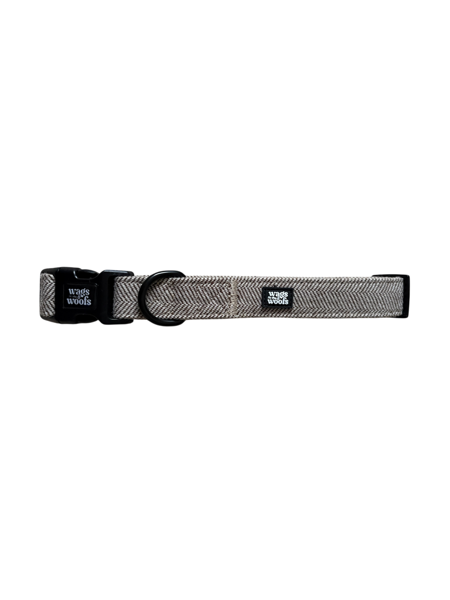 Brown Tweed Dog Collar