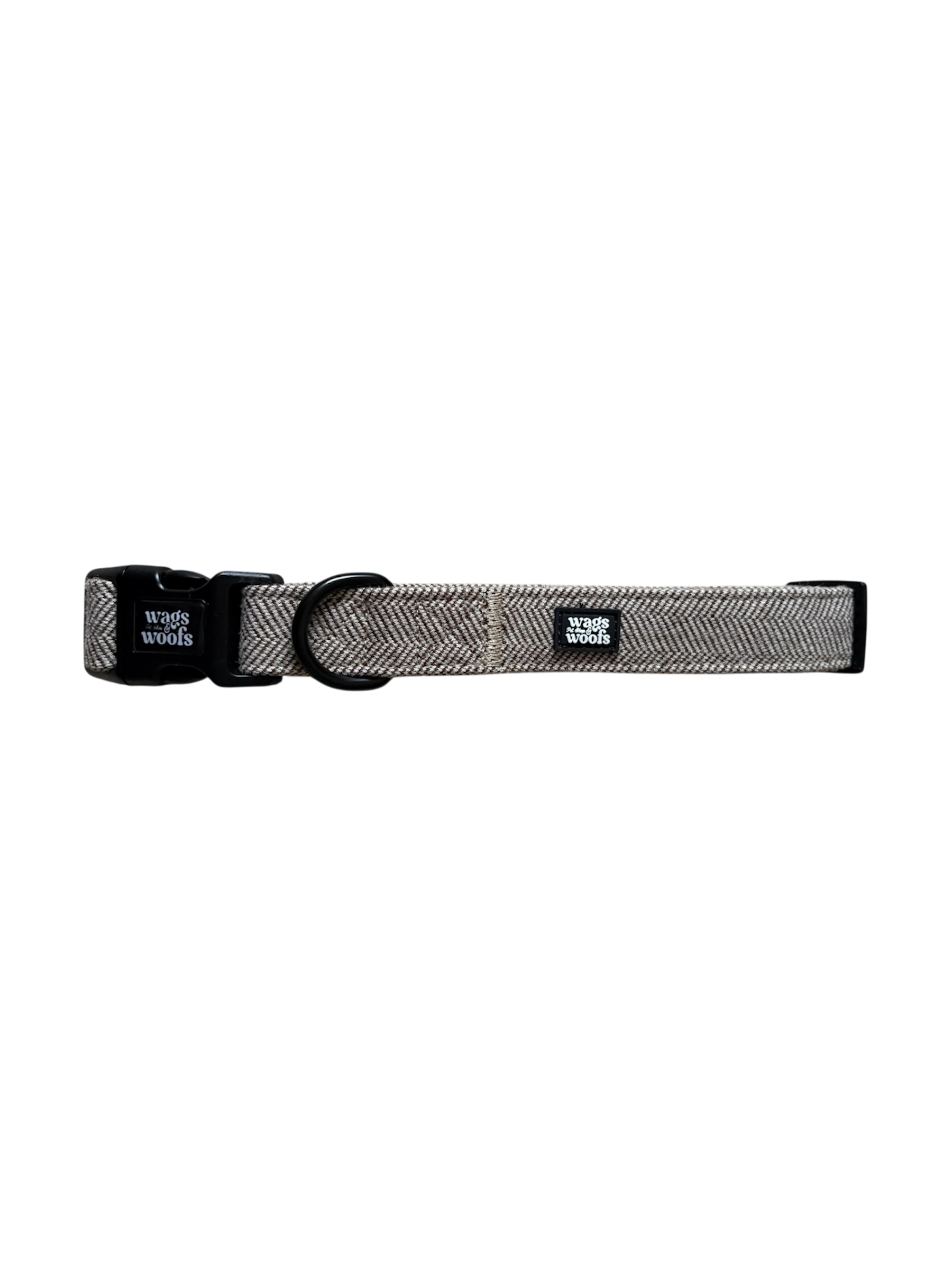 Brown Tweed Dog Collar
