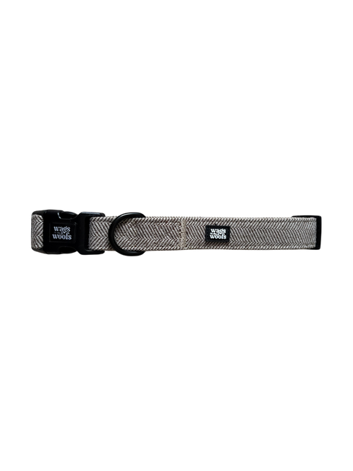 Brown Tweed Dog Collar